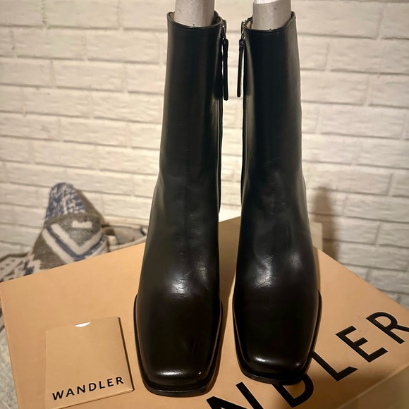 Wandler | Gaia Boot in Black Lambskin Leather, size 39IT - Picture 6 of 13